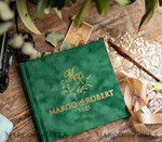 WEDDING GUEST BOOKS Velvet Instax Guestbook Emeral Green  Blue Instax velvet Wedding GuestBook Gold, Large Instant Wedding Guest Book, Polaroid velvet Guestbook8