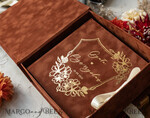 WEDDING GUEST BOOKS Velvet Instax Guestbook terracotta Gold  Presonalised Wedding Guest Book, Velvet Memory Photo  Fall Wedding , Luxury Wedding Guest Book, Polaroid velvet Guest book17