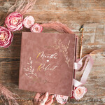 HOCHZEITS-GÄSTEBÜCHER Box mit Urlaub nicht für das Brautpaar Luxuriöses Hochzeits-Gästebuch, Sofortfoto-Buch Instax Hochzeitsfoto-Gästebuch, rosa und gold Hochzeitsgästebuch11