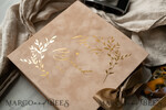 WEDDING GUEST BOOKS alternative guest book   gold beige tan  Alternative Guestbook Wedding Mad Lib Sheets in Velvet Box Marriage advice mad lib Box Instax Leave a Note to Bride & Groom Personalised Box11