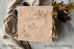 WEDDING GUEST BOOKS alternative guest book   gold beige tan  Alternative Guestbook Wedding Mad Lib Sheets in Velvet Box Marriage advice mad lib Box Instax Leave a Note to Bride & Groom Personalised Box11