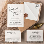 TEMPLETT wedding invitation download Modern wedding invitation template, Instant download Boho Wedding Invites, Simple Wedding Invitation Printable Template Rustic Invitations7