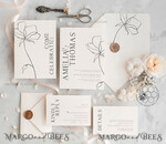 TEMPLETT wedding invitation download Fine art wedding invitation template, Instant download Boho Wedding Invites, Simple Wedding Invitation Printable Template, Elegant Invites9