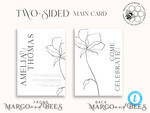 TEMPLETT wedding invitation download Fine art wedding invitation template, Instant download Boho Wedding Invites, Simple Wedding Invitation Printable Template, Elegant Invites9