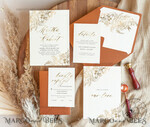 TEMPLETT wedding invitation download Fine art gold  wedding invitation template, Instant download Boho Wedding Invites,  Invitation Printable Template Elegant Invites9