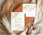 TEMPLETT wedding invitation download Fine art gold  wedding invitation template, Instant download Boho Wedding Invites,  Invitation Printable Template Elegant Invites9