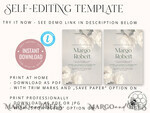TEMPLETT  
 Hochzeits Einladung Download Elegante Vintage Rosen Malerei Öl Hochzeitskarten Set Vorlage, Sofortiger Download Druckbare Einladungen Heimdruck, Einfache Hochzeitskarten10