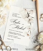 TEMPLETT wedding invitation download Simple wedding invitation template, Instant download Boho Wedding Invites, Elegant Wedding Invitation Printable Template, Modern Invites11