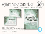 TEMPLETT wedding invitation download Fall Rustic wedding Invitations Set Template, Instant Download Printable Invites Home Printing,  Modern Rustic wedding Invitations Set Template8