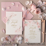 TEMPLETT wedding invitation download Elegant Blush wedding Invitation Template, Instant Download Printable Invites Home Printing, Pink Boho Wedding Invitation Card Set Template8