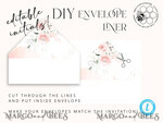 TEMPLETT wedding invitation download Elegant Rustic wedding Invitations Set Template, Instant Download Printable Invites Home Printing, Simple Boho Wedding Invitation Card Set10