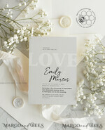 TEMPLETT wedding invitation download Simple wedding invitation template, Instant download Boho Wedding Invites, Elegant Wedding Invitation Printable Template, Modern Invites7