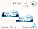 TEMPLETT wedding invitation download Blue Mountain wedding invitation template, Instant download Mountain Simple Wedding Invites, Forest Wedding Invitation Printable Template, Forest invites7