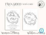 TEMPLETT wedding invitation download Fine art wedding invitation template, Instant download Boho Wedding Invites, Simple Wedding Invitation Printable Template, Elegant Invites7