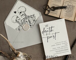 TEMPLETT wedding invitation download Black wedding invitation template, Instant download tarot Wedding Invites, Goth Wedding Invitation Printable Template, skeleton invites8