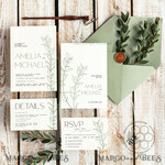 TEMPLETT wedding invitation download Sage Green wedding invitation template, Instant download Greenery Wedding Invites, Eucalyptus Garden Wedding Invitation Printable8