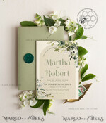TEMPLETT wedding invitation download Boho Arch wedding Invitations Evite Set Template, Instant Download Printable Invites Home Printing, Sage Green Garden Invitation Set WBoho1510