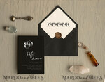 TEMPLETT wedding invitation download Moon wedding invitation template, Instant download Black Invites, Moon Phases Black Invitation Printable Templates, Self Editabe Wedding Invitation Suite8