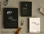 TEMPLETT wedding invitation download Moon wedding invitation template, Instant download Black Invites, Moon Phases Black Invitation Printable Templates, Self Editabe Wedding Invitation Suite8