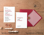 TEMPLETT wedding invitation download Minimalist Maroon wedding invitation template, Instant download Invite, Printable Invites For Home Printing, Burgundy wedding invitations7