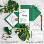 TEMPLETT wedding invitation download Eucalyptus Green wedding invitation template, Instant download Greenery Wedding Invites, Modern Tropical Wedding Invitation Printable9
