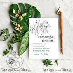 TEMPLETT wedding invitation download Eucalyptus Green wedding invitation template, Instant download Greenery Wedding Invites, Modern Tropical Wedding Invitation Printable9