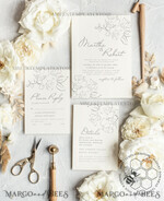 TEMPLETT wedding invitation download Fine art wedding invitation template, Instant download minimalist Wedding Invites, Simple Wedding Invitation Printable Template Invitations8