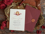 TEMPLETT wedding invitation download Boho fall wedding Invitations Set Pumpkin Template, Instant Fall Download Printable Invites Home Printing, Terracotta Autumn Wedding Invitation Card Set7
