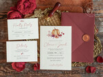 TEMPLETT wedding invitation download Boho fall wedding Invitations Set Pumpkin Template, Instant Fall Download Printable Invites Home Printing, Terracotta Autumn Wedding Invitation Card Set7