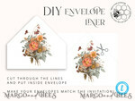TEMPLETT  
 Hochzeits Einladung Download Boho Herbsthochzeit Einladungen Set Vorlage, Sofortiger Download Druckbare Einladungen Heimdruck, Terrakotta Herbst Fine Art Einladungskarten Set8