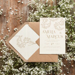 TEMPLETT wedding invitation download Rustic gypsophila wedding Invitations suiteTemplate, Instant Download Printable Invites Home Printing, Boho Baby Breath Wedding Cards Set 10