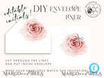 TEMPLETT wedding invitation download Elegant Blush wedding Invitation Template, Instant Download Printable Invites Home Printing, Pink Boho Wedding Invitation Card Set Template10