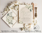 TEMPLETT wedding invitation download Boho Arch wedding Invitations Evite Set Template, Instant Download Printable Invites Home Printing, Beige Garden Invitation Set WBoho149