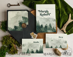 TEMPLETT wedding invitation download Forest Greenery Mountain wedding invitation template, Instant download Simple Wedding Invites, Greenery Wedding Invitation Printable Template, Forest invites9
