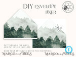 TEMPLETT wedding invitation download Forest Greenery Mountain wedding invitation template, Instant download Simple Wedding Invites, Greenery Wedding Invitation Printable Template, Forest invites9