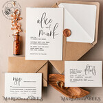 TEMPLETT wedding invitation download Modern wedding invitation template, Instant download Boho Wedding Invites, Simple Wedding Invitation Printable Template Rustic Invitations6