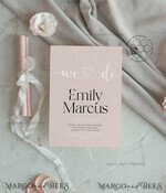 TEMPLETT wedding invitation download Simple wedding invitation template, Instant download Boho Wedding Invites, Elegant Wedding Invitation Printable Template, Modern Invites7