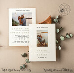 TEMPLETT wedding invitation download Sage Green wedding Invitation Template with Photo, Instant Download Printable Invites Home Printing, Greenery Boho Wedding Invitation Cards9