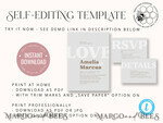 TEMPLETT wedding invitation download Simple wedding invitation template, Instant download Boho Wedding Invites, Elegant Wedding Invitation Printable Template, Modern Invites7