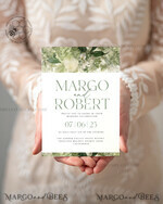 TEMPLETT wedding invitation download Green wedding Invitations Set Template, Instant Download Printable Invites Home Printing, Botanical Wedding Invitation Cards9