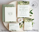 TEMPLETT wedding invitation download Green wedding Invitations Set Template, Instant Download Printable Invites Home Printing, Botanical Wedding Invitation Cards9