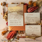 TEMPLETT wedding invitation download Modern Glam wedding Invitation Template, Instant Download Printable Invites Home Printing, Gold Boho Wedding Invitation Card Set terracotta7