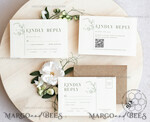 TEMPLETT wedding invitation download Floral Sage Green Monogram wedding Invitations Set Template, Instant Download Printable Invites Home Printing, Wedding Invitation Card9
