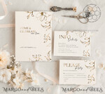 TEMPLETT wedding invitation download Fine art gold wedding invitation template, Instant download Boho Wedding Invites, Simple Gold Invitation Printable Template, Elegant Invites9