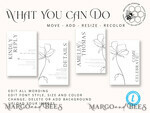 TEMPLETT wedding invitation download Fine art wedding invitation template, Instant download Boho Wedding Invites, Simple Wedding Invitation Printable Template, Elegant Invites8