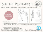 TEMPLETT wedding invitation download Fine art wedding invitation template, Instant download Boho Wedding Invites, Simple Wedding Invitation Printable Template, Elegant Invites8