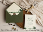 TEMPLETT wedding invitation download Forest Simple wedding invitation template, Instant download Mountain Simple Wedding Invites, Greenery Wedding Invitation Printable Template, Forest invites7