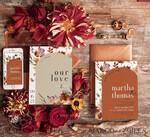 TEMPLETT wedding invitation download Burnt Orange Arch wedding Invitation Set Template, Instant Download Printable Invites Home Printing, Simple Boho Wedding Invitation Card Set, rust inviation template , copper fall invites instant download template online evite set10