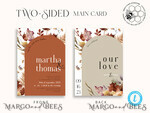 TEMPLETT wedding invitation download Burnt Orange Arch wedding Invitation Set Template, Instant Download Printable Invites Home Printing, Simple Boho Wedding Invitation Card Set, rust inviation template , copper fall invites instant download template online evite set10