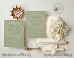 TEMPLETT wedding invitation download Sage Green wedding invitation template, Instant download Greenery Wedding Invites, Eucalyptus Garden Wedding Invitation Printable8